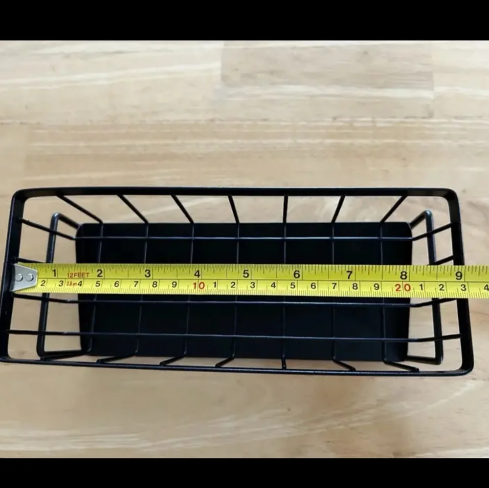 Black Sink Caddy, Sponge Storage & Drain Rack With Dishcloth Holder.